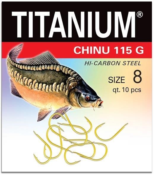 Robinson Haczyk Titanium CHINU 10szt rozm 8 (02p115g08)