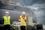Wodowanie modernizowanego szwedzkiego okrętu podwodnego