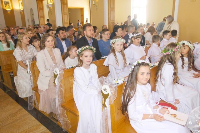 Tak było na I Komunii Św. uczniów Szkoły Katolickiej w kościele pw. św. Józefa w Chełmnie