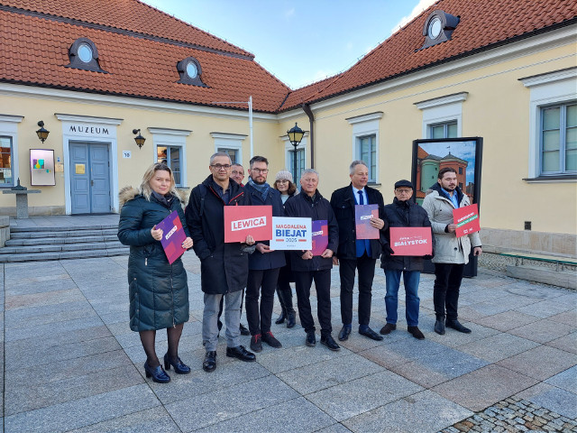Działacze Nowej Lewicy z woj. podlaskiego zaprezentowali kandydatkę na prezydenta Magdalenę Biejat