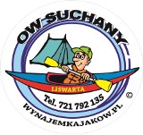 Logo firmy wynajemkajakow.pl - wypożyczalnia kajaków pole namiotowe OW Suchany