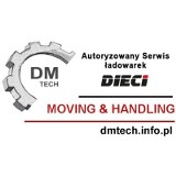 Logo firmy DmTech wynajem, serwis, sprzedaż ładowarek teleskopowych i wózków widłowych