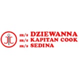 Logo firmy Sedina i Kapitan Cook. Rejsy wycieczkowe