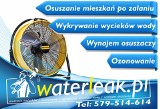 Logo firmy WaterLeak.pl - osuszanie mieszkań po zalaniu i wykrywanie wycieków wody