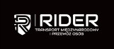 Logo firmy RIDER- indywidualny transfer i transport na lotniska Szczecin Berlin Brandenburg