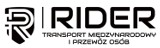 Logo firmy RIDER- indywidualny transport lotniskowy i przewóz osób s.c