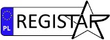 Logo firmy REGISTAR Centrum Rejestracji Pojazdów