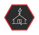 Logo firmy Amper Volt - usługi elektryczne 