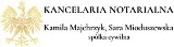 Logo firmy NOTARIUSZ Gorzów Wielkopolski - Kancelaria Notarialna Kamila Majchrzyk, Sara Mioduszewska