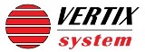 Logo firmy Vertix System Kraków - żaluzje i rolety