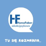 Logo firmy Angielski Hiszpański HomoFaber Szkoła Językowa