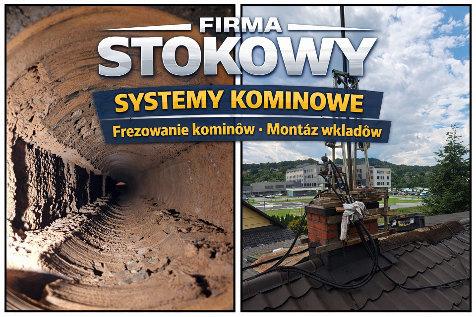 Kominy Stokowy Frezowanie Kominów I Montaż Wkładów Kominowych w Żywcu , Żywiec