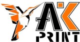 Logo firmy AK PRINT Agencja reklamowa- Drukarnia cyfrowa