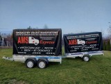 Logo firmy AMS Express Pomoc Drogowa Wągrowiec Wypożyczalnia przyczep samochodowych i lawet