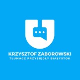 Logo firmy Krzysztof Zaborowski Tłumacz Przysięgły Białystok - tłumacz języka niemieckiego, angielskiego