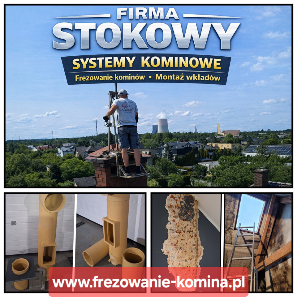 Frezowanie Naprawa Kominów Wkłady Śląsk Systemy Kominowe Szymon Stokowy, Rybnik