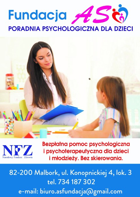 Poradnia Psychologiczna Dla Dzieci I Młodzieży Fundacja As Poradnie Psychologiczne Malbork 3359