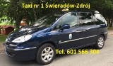 Logo firmy Taxi Nr 1 Świeradów-Zdrój: van 6 miejsc pasażerskich