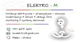 Logo firmy Instalacje elektryczne, pomiary, resursy, konserwacje suwnic, wciągników ELEKTRO-M Maciej Urban